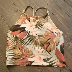 Women’s old navy floral sports bra size s